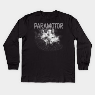 Paramotor Kids Long Sleeve T-Shirt